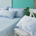 Yarn-dyed printed 100% bamboo bedding sheet 3pcs